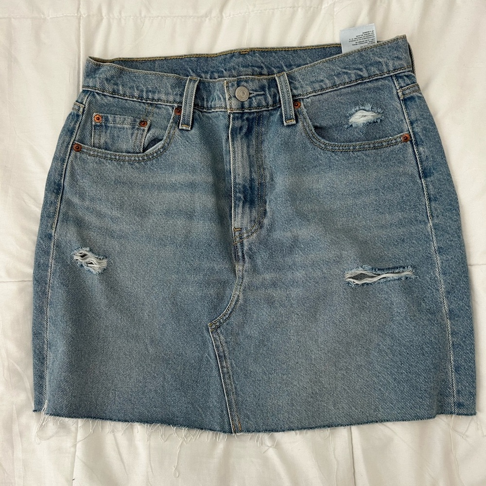 Classic Blue Denim Skirt